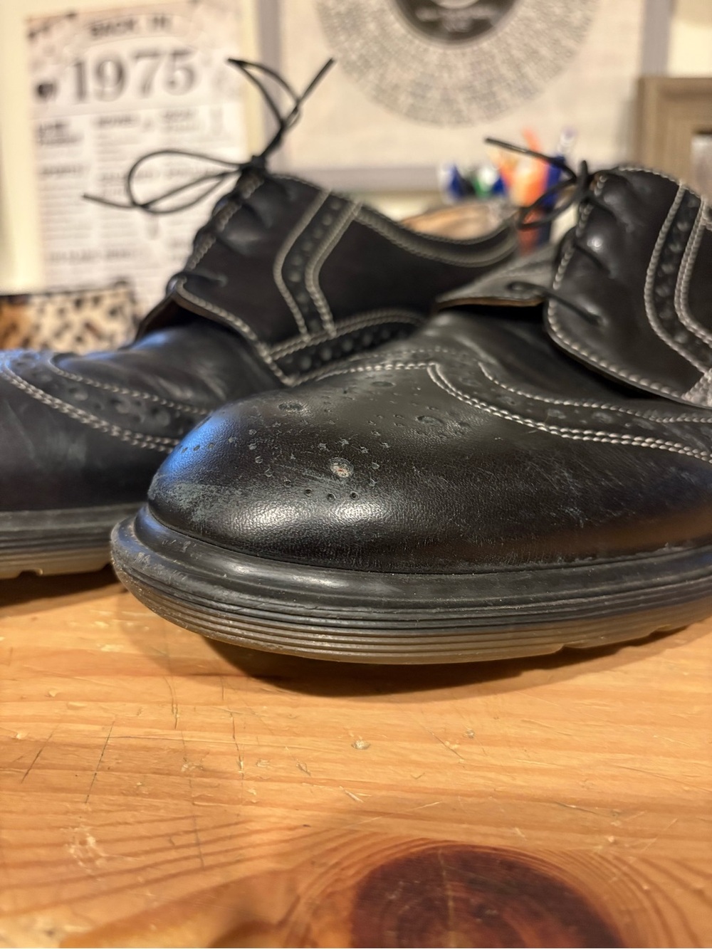 Dr. Marten Stitched Wingtips (no sole stitch) - Picture 2 of 9